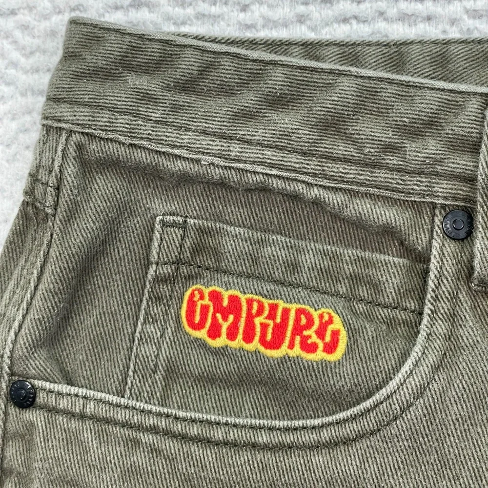 Empyre Skate Pants Olive Green Relax‎ Fit Mens Size 34x29 Hip Hop Streetwear